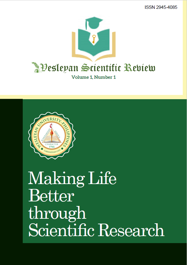 					View Vol. 1 No. 1 (2021): Wesleyan Scientific Review 1.1
				